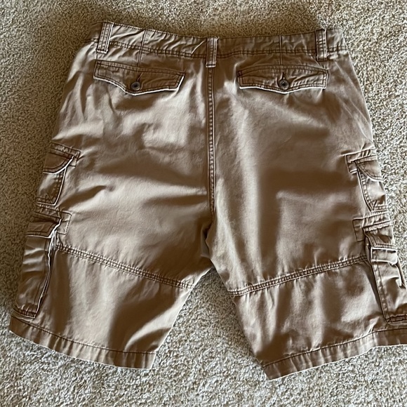 IRON Co. MENS Flat front cargo shorts military outdoor hiking khaki sz 36 - Picture 4 of 7